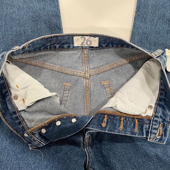 Free People Jeans We the Free The Lass Button Fly Distressed Medium Wash 26 - Picture 10 of 14